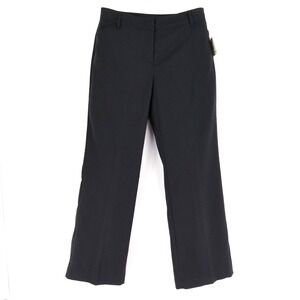 Relativity Dress Pants‎ Womens Size 8 Dark Gray Plaid Mid Rise Pockets NWT $66